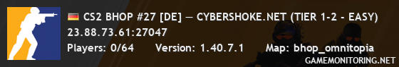 CS2 BHOP #27 [DE] — CYBERSHOKE.NET (TIER 1-2 - EASY)