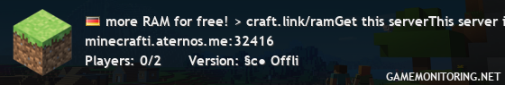 more RAM for free! > craft.link/ramGet this serverThis server is offline.