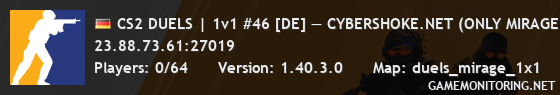 CS2 DUELS | 1v1 #46 [DE] — CYBERSHOKE.NET (ONLY MIRAGE)