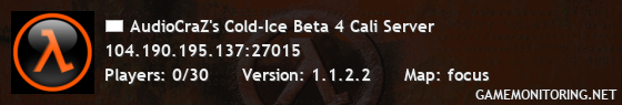 AudioCraZ's Cold-Ice Beta 4 Cali Server