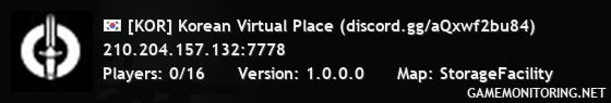 [KOR] Korean Virtual Place (discord.gg/aQxwf2bu84)
