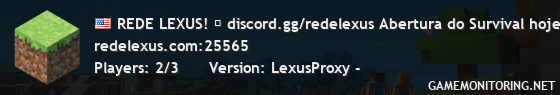 REDE LEXUS! ✩ discord.gg/redelexus Abertura do Survival hoje as 11h