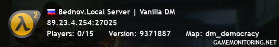 Bednov.Local Server | Vanilla DM