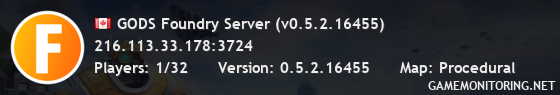 GODS Foundry Server (v0.5.2.16455)