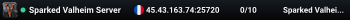 Sparked Valheim Server