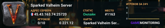 Sparked Valheim Server