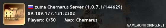 zuma Chernarus Server (1.0.7.1/144629)