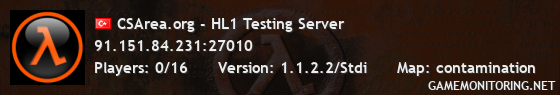 CSArea.org - HL1 Testing Server