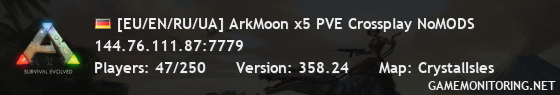 [EU/EN/RU/UA] ArkMoon x5 PVE Crossplay NoMODS