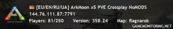 [EU/EN/RU/UA] ArkMoon x5 PVE Crossplay NoMODS