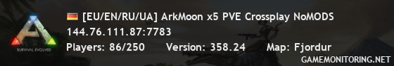 [EU/EN/RU/UA] ArkMoon x5 PVE Crossplay NoMODS