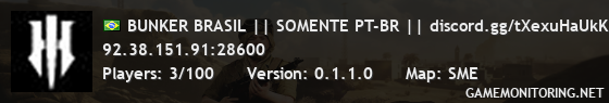 BUNKER BRASIL || SOMENTE PT-BR || discord.gg/tXexuHaUkK || VIP BUNKER BRASIL || SOMENTE PT-BR || discord.gg/tXexuHaUkK || VIP