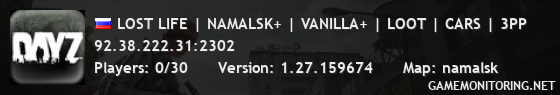 LOST LIFE | NAMALSK+ | VANILLA+ | LOOT | CARS | 3PP LOST LIFE | NAMALSK+ | VANILLA+ | LOOT | CARS | 3PP