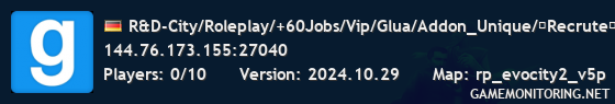 R&D-City/Roleplay/+60Jobs/Vip/Glua/Addon_Unique/️Recrute️