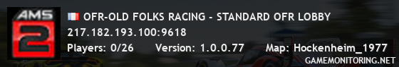 OFR-OLD FOLKS RACING - STANDARD OFR LOBBY