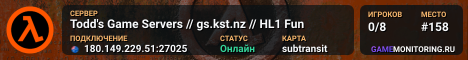 Todd's Game Servers // gs.kst.nz // HL1 Fun