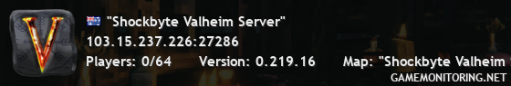 "Shockbyte Valheim Server"