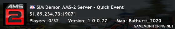 SIM Demon AMS-2 Server - Quick Event