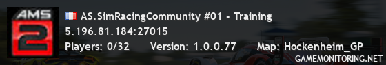 AS.SimRacingCommunity #01 - Training