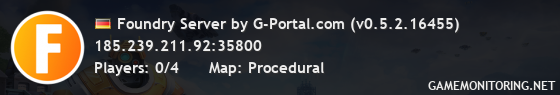 Foundry Server by G-Portal.com (v0.5.2.16455)