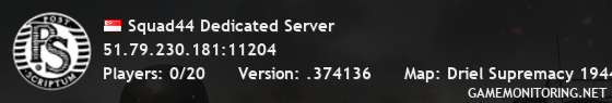 Squad44 Dedicated Server