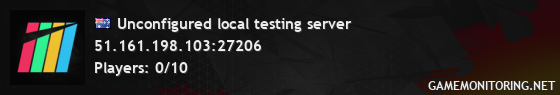 Unconfigured local testing server