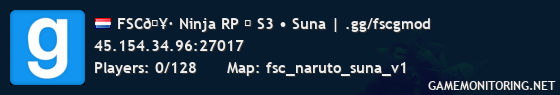 FSC🥷 Ninja RP → S3 • Suna | .gg/fscgmod