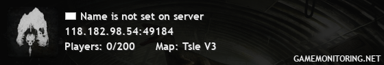 Name is not set on server