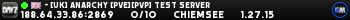 - [UK] Anarchy [PVE][PVP] TEST SERVER