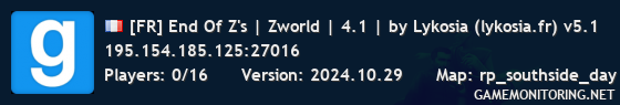 [FR] End Of Z's | Zworld | 4.1 | by Lykosia (lykosia.fr) v5.1