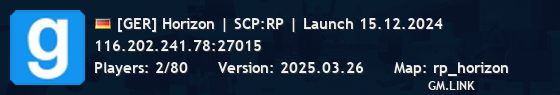 [GER] Horizon | SCP:RP | Launch 15.12.2024