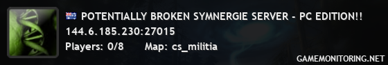 POTENTIALLY BROKEN SYMNERGIE SERVER - PC EDITION!!