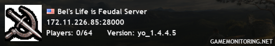 Bel's Life is Feudal Server