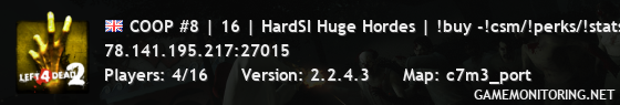 COOP #8 | 16 | HardSI Huge Hordes | !buy -!csm/!perks/!stats