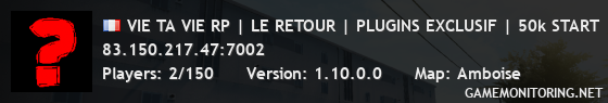 VIE TA VIE RP | LE RETOUR | PLUGINS EXCLUSIF | 50k START |