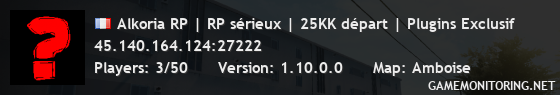 Alkoria RP | RP sérieux | 400K départ | Plugins Exclusif