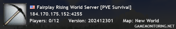 Fairplay Rising World Server [PVE Survival]