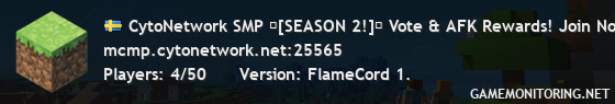 CytoNetwork SMP ❄[SEASON 2!]❄ Vote & AFK Rewards! Join Now!