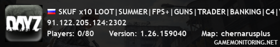 SKUF x10 LOOT|SUMMER|FPS+|GUNS|TRADER|BANKING|C4|VEHICLES