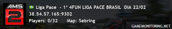 Liga Pace  - 1ª 4FUN LIGA PACE BRASIL  DIA 22/02