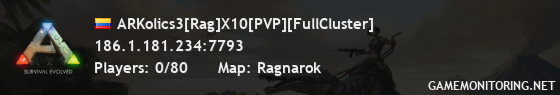 ARKolics3[Rag]X10[PVP][FullCluster]