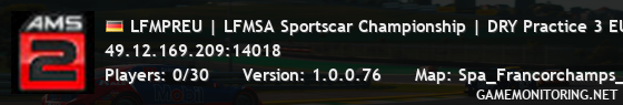 LFMPREU | LFMSA Sportscar Championship | DRY Practice 3 EU | S1