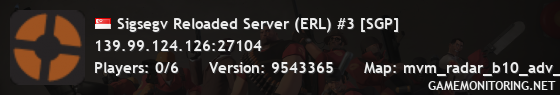 Sigsegv Reloaded Server (ERL) #3 [SGP]