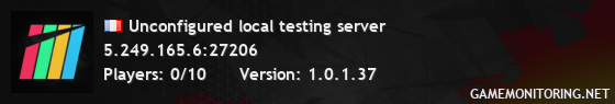 Unconfigured local testing server