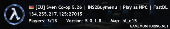 [EU] Sven Co-op 5.26 | INS2Buymenu | Play as NPC | FastDL