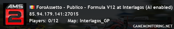 ForoAssetto - Publico - Formula V12 at Interlagos (AI enabled)