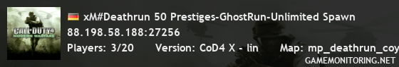 xM#Deathrun 50 Prestiges-GhostRun-Unlimited Spawn