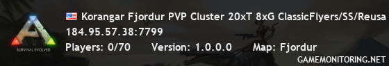 Korangar Fjordur PVP Cluster 20xT 8xG ClassicFlyers/SS/Reusa -