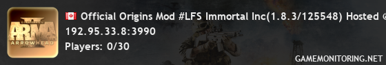 Official Origins Mod #LFS Immortal Inc(1.8.3/125548) Hosted @ L