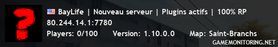 BayLife | Nouveau serveur | Plugins actifs | 100% RP